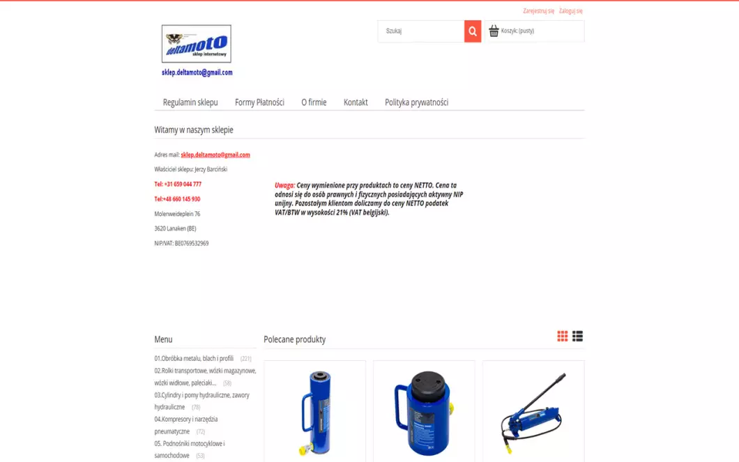 Wyposażenie magazynów - Delta Moto
