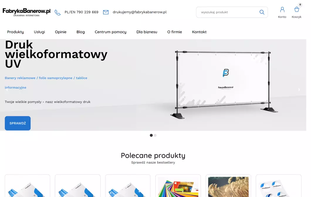 FabrykaBanerow.pl - drukarnia wielkoformatowa online
