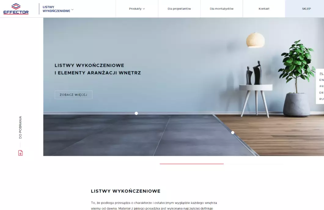 Producent listew przypodłogowych | Listwy Effector